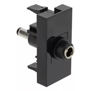 DeLOCK Easy 45 socket-outlet DC Black Female Male 45mm