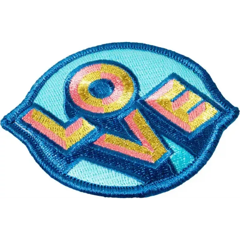 Badge LAUT MAGMOJI Aqua/Yellow fabric plush badge, 1 pc