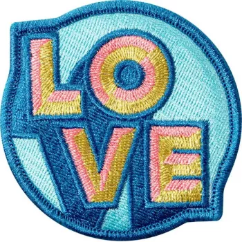 Badge LAUT MAGMOJI Aqua/Yellow fabric plush badge, 1 pc