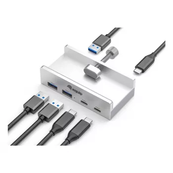 Equip 128967 interface hub USB 3.2 Gen 1 (3.1 Gen 1) Type-A 5000 Mbit/s Aluminium