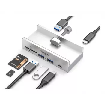 Equip 128968 interface hub USB 3.2 Gen 1 (3.1 Gen 1) Type-A 5000 Mbit/s Aluminium
