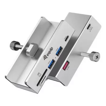 Equip 128968 interface hub USB 3.2 Gen 1 (3.1 Gen 1) Type-A 5000 Mbit/s Aluminium