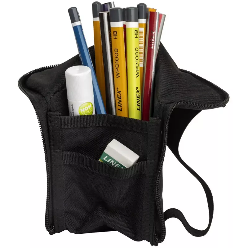 Soft pencil case Oxford 400183590 Black 220x70x90 mm