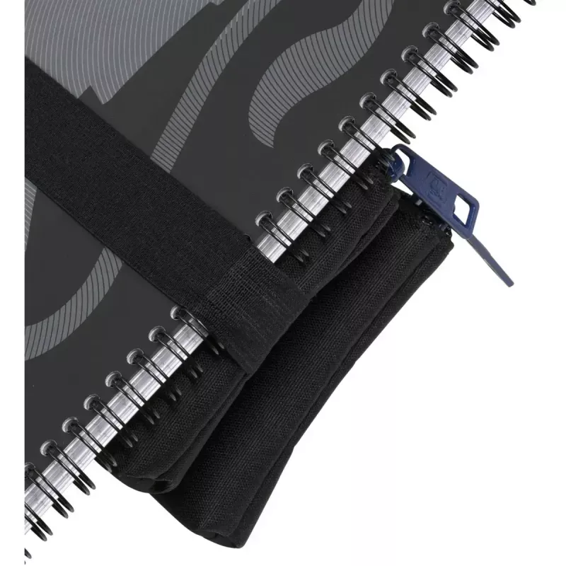 Soft pencil case Oxford 400183590 Black 220x70x90 mm