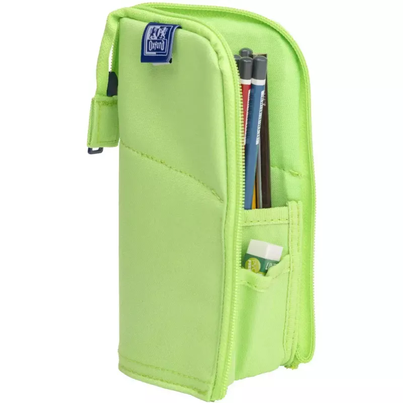 Soft pencil case Oxford 400183591 Green 220x70x90 mm