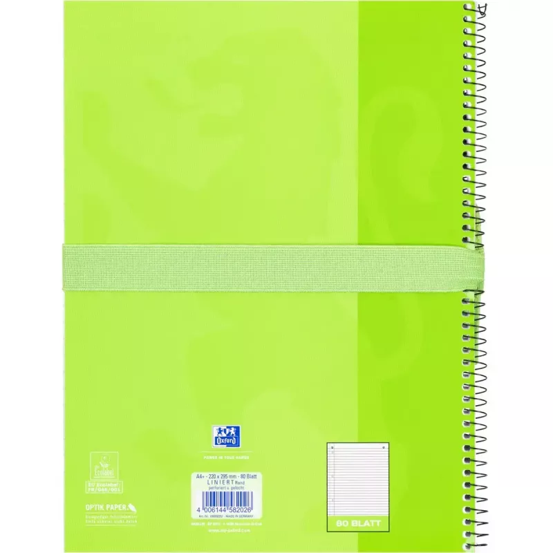 Soft pencil case Oxford 400183591 Green 220x70x90 mm