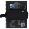 Soft pencil case Oxford 400183523 Black 220x70x90 mm