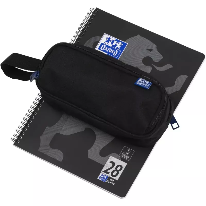 Soft pencil case Oxford 400183523 Black 220x70x90 mm