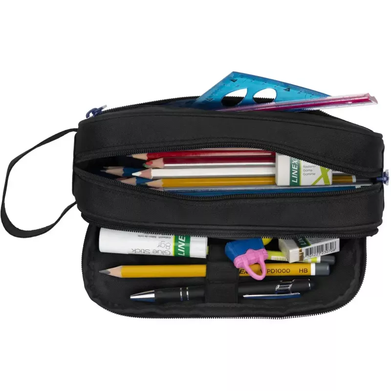 Soft pencil case Oxford 400183523 Black 220x70x90 mm