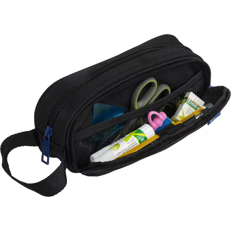 Soft pencil case Oxford 400183523 Black 220x70x90 mm