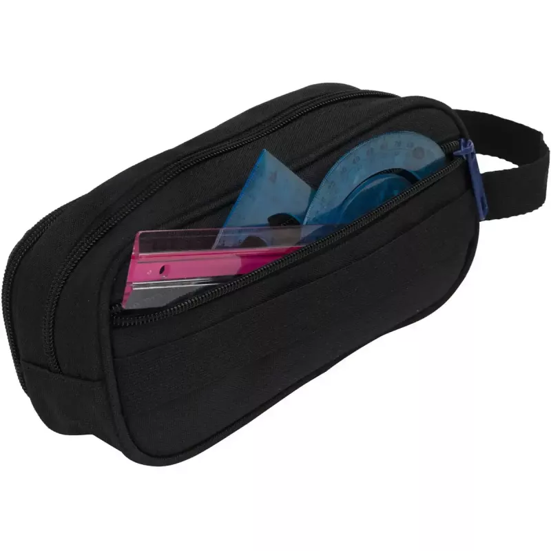 Soft pencil case Oxford 400183523 Black 220x70x90 mm