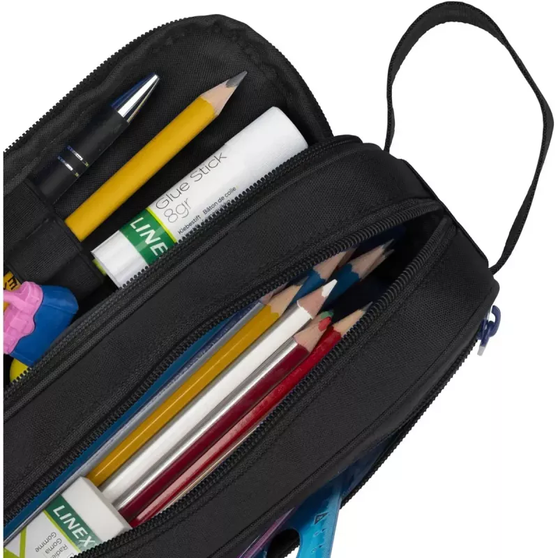 Soft pencil case Oxford 400183523 Black 220x70x90 mm