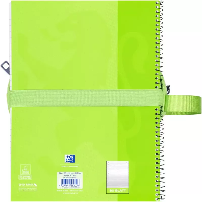 Soft pencil case Oxford 400183525 Green 220x70x90 mm