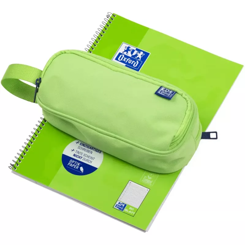 Soft pencil case Oxford 400183525 Green 220x70x90 mm