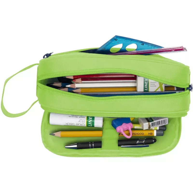 Soft pencil case Oxford 400183525 Green 220x70x90 mm