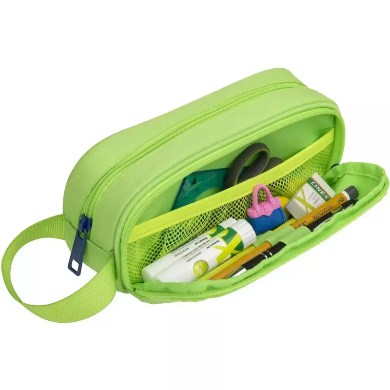 Soft pencil case Oxford 400183525 Green 220x70x90 mm