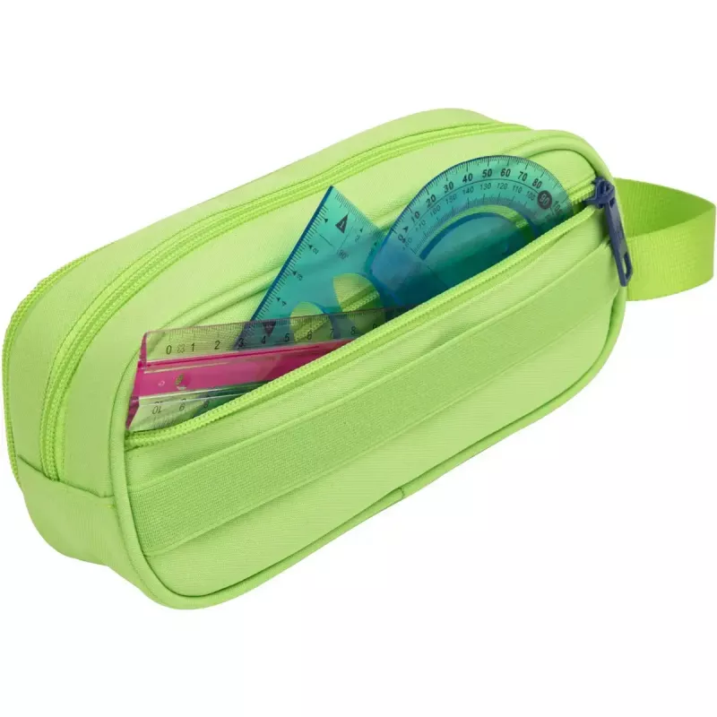 Soft pencil case Oxford 400183525 Green 220x70x90 mm