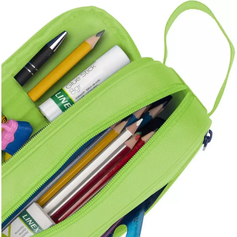 Soft pencil case Oxford 400183525 Green 220x70x90 mm