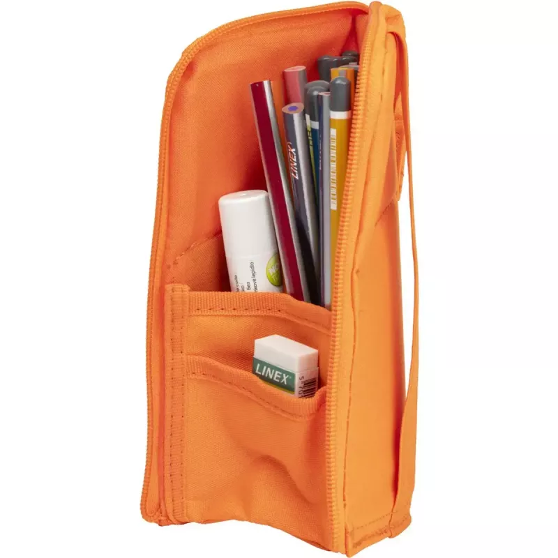 Soft pencil case Oxford 400183528 Orange 220x70x90 mm