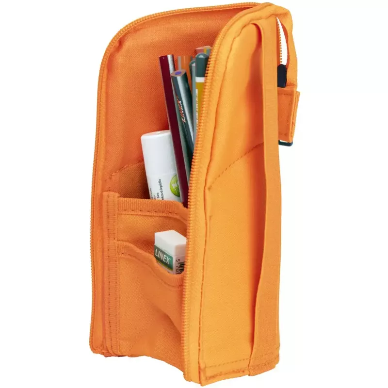 Soft pencil case Oxford 400183528 Orange 220x70x90 mm