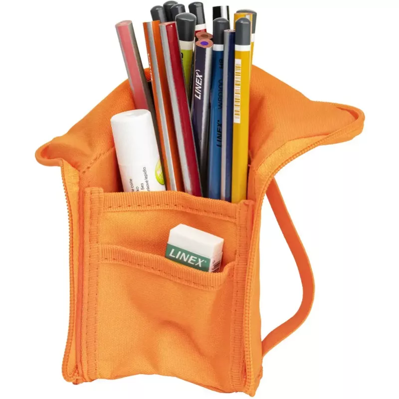 Soft pencil case Oxford 400183528 Orange 220x70x90 mm