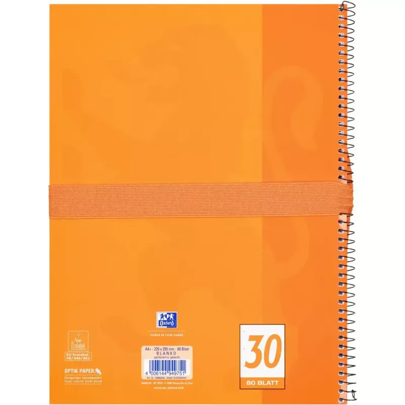 Soft pencil case Oxford 400183528 Orange 220x70x90 mm