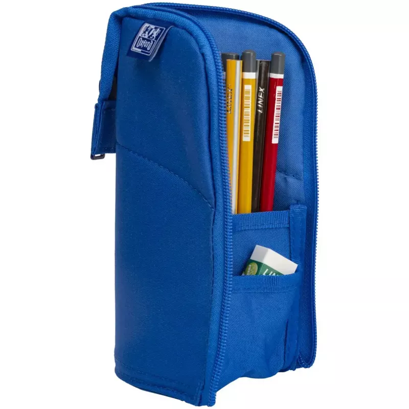 Soft pencil case Oxford 400183529 Blue 220x70x90 mm