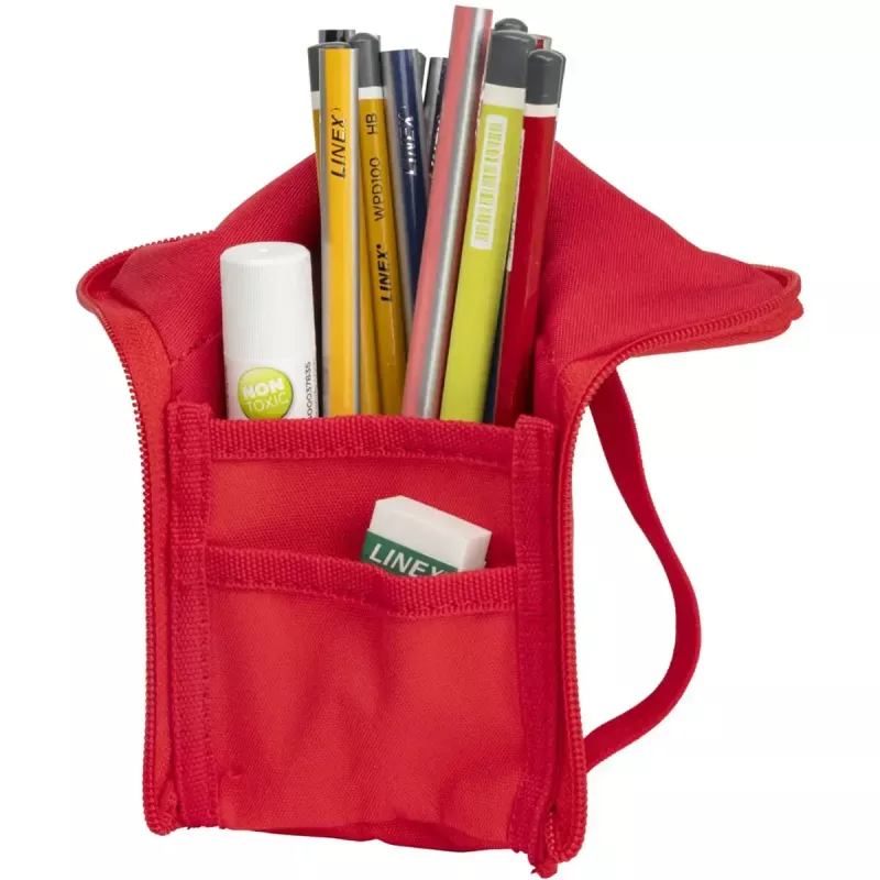 Soft pencil case Oxford 400183527 Red 220x70x90 mm