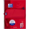 Soft pencil case Oxford 400183527 Red 220x70x90 mm