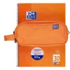 Soft pencil case Oxford 400183506 Orange 220x70x90 mm