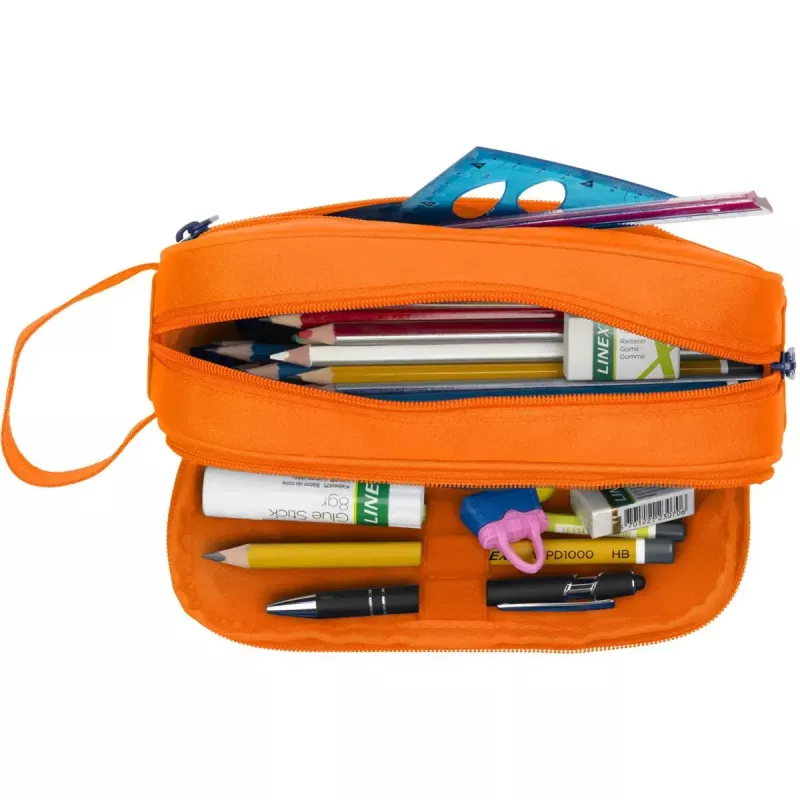 Soft pencil case Oxford 400183506 Orange 220x70x90 mm