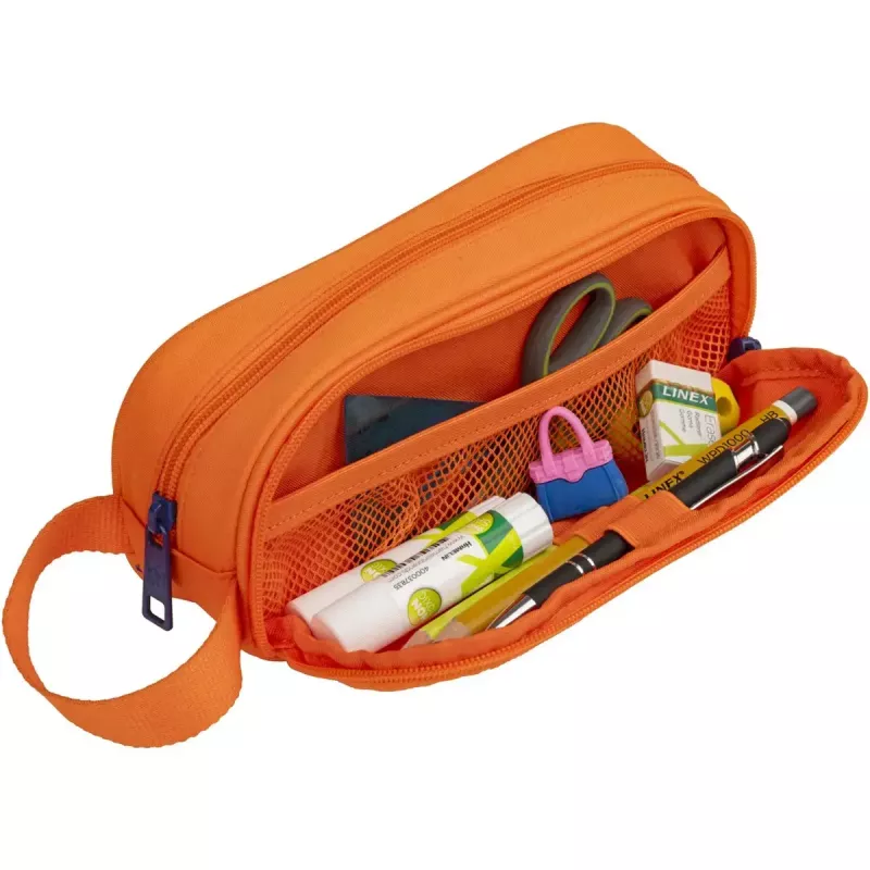 Soft pencil case Oxford 400183506 Orange 220x70x90 mm