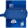 Soft pencil case Oxford 400183522 Blue 220x70x90 mm