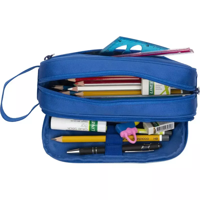 Soft pencil case Oxford 400183522 Blue 220x70x90 mm