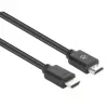 Manhattan HDMI 4K@60Hz Cable with Ethernet, 2m, Suitable for ALL 4K & 1080p/HD uses - when upgrading now or have it ready for when you need it, Male to Male, Black, Ultra HD 4k x 2k, Lifetime Warranty, Premium High Speed, Equivalent to HDMM2MP