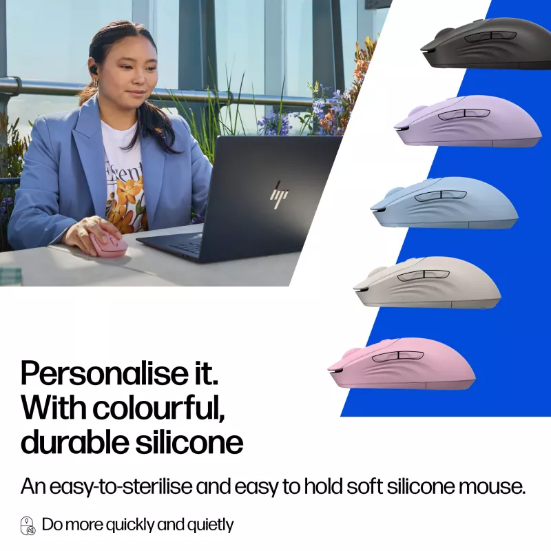 Wireless Mouse HP 400 Quiet Blue Ambidextrous 6000 DPI 5 Buttons