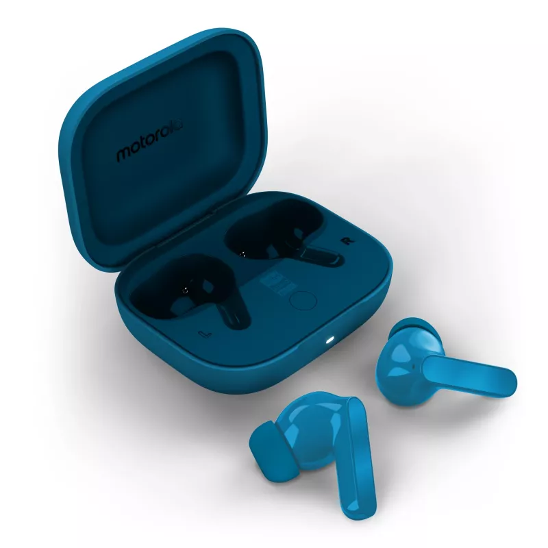 Motorola Moto Buds Bass Headset True Wireless Stereo (TWS) In-ear Calls/Music Bluetooth Blue