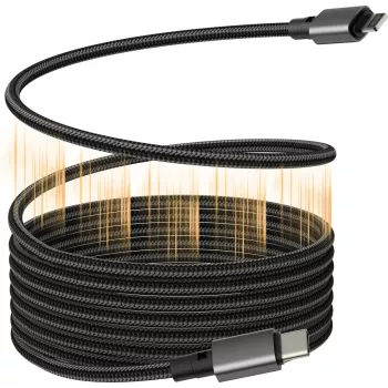 VISION Lightning to USB‑C cable TC 1MLTGMAG/BL — 1 m, 27 W, 5 A, black