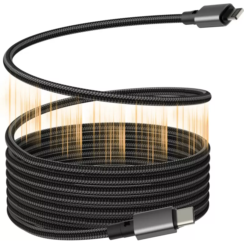 VISION Lightning to USB‑C cable TC 1MLTGMAG/BL — 1 m, 27 W, 5 A, black