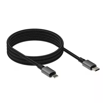VISION Lightning to USB‑C cable TC 1MLTGMAG/BL — 1 m, 27 W, 5 A, black
