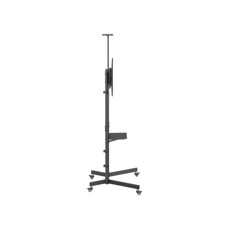 TV Trolley EQUIP 37 inch–70 inch Economy for 37–70 inch screens, 70 kg capacity, VESA 100x100–600x400, height 1337–1430 mm, tilt -10°–5°, black