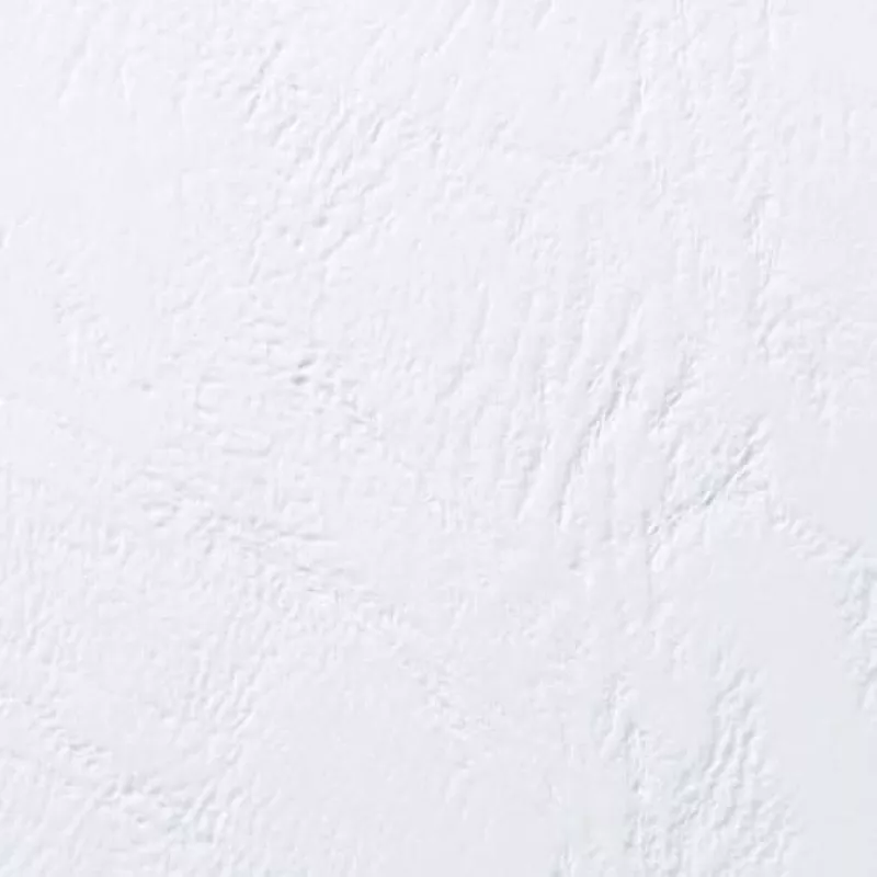 GBC Binding Cover A5 Leather Grain 250gsm, A5, Carton, White, 100 pc(s)