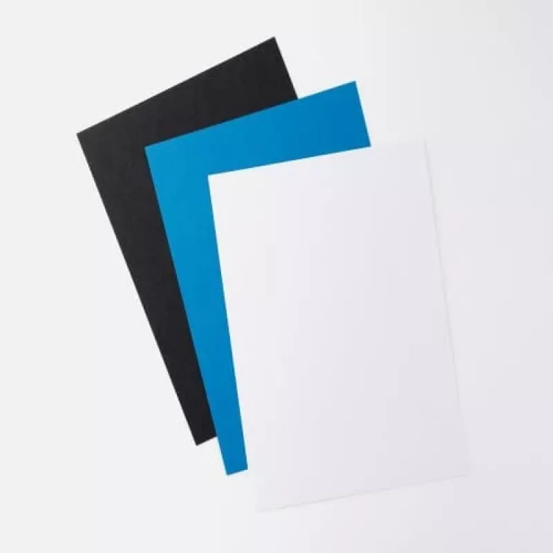 GBC Binding Cover A5 Leather Grain 250gsm, A5, Carton, Black, 100 pc(s)