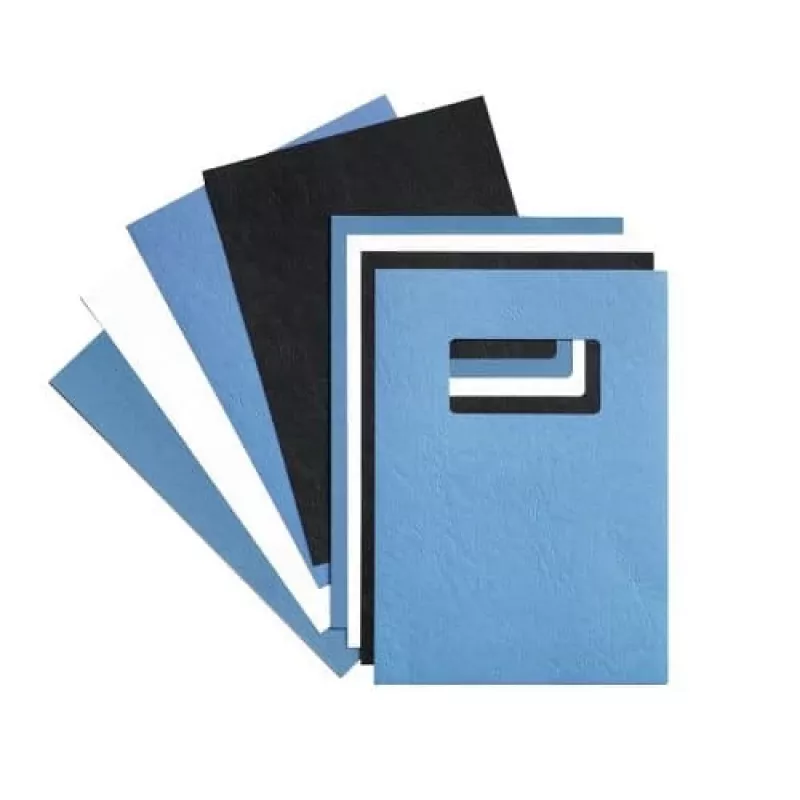 GBC Binding Covers LeatherGrain A4 250gsm, A4, Carton, Blue, 250 g/m², 210 mm, 297 mm