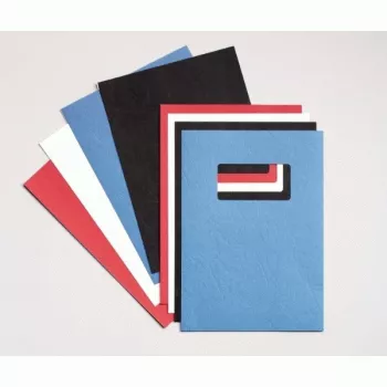 GBC LeatherGrain Binding Covers 250gsm A4 Red (100)