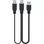 USB Cable Goobay 3.0 0.3m USB 3.2 Gen 1 2x USB A Black