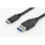 USB cable Digitus DK-300136-010-S USB 2.0 1 m USB C USB A Black