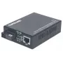 Intellinet Fast Ethernet WDM Bi-Directional Single Mode Media Converter, 10/100Base-Tx to 100Base-Fx (SC) Single-Mode, 20 km (12.4 mi.), WDM (Rx1310/Tx1550)