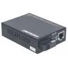 Intellinet Fast Ethernet WDM Bi-Directional Single Mode Media Converter, 10/100Base-Tx to 100Base-Fx (SC) Single-Mode, 20 km (12.4 mi.), WDM (Rx1310/Tx1550)