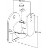 Speaker Mount Reflecta 23184 Wall Black